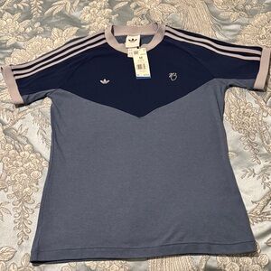 Adidas Men's Navy and Light Blue Jersey